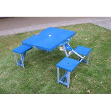 table de pique-nique pliante en plastique et table portable de chaise pour l&#39;extérieur